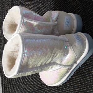 UGG Iridescent White Winter Boots